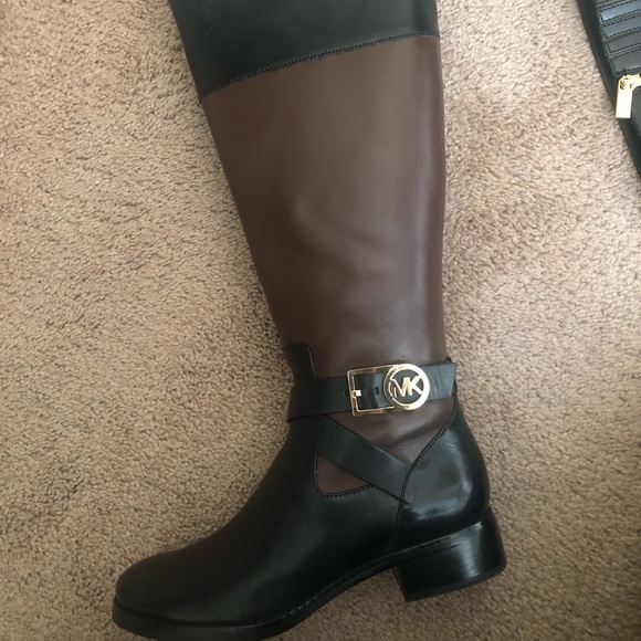 Michael Kors |Two Toned| Black and Brown| Boots - Picture 1 of 7
